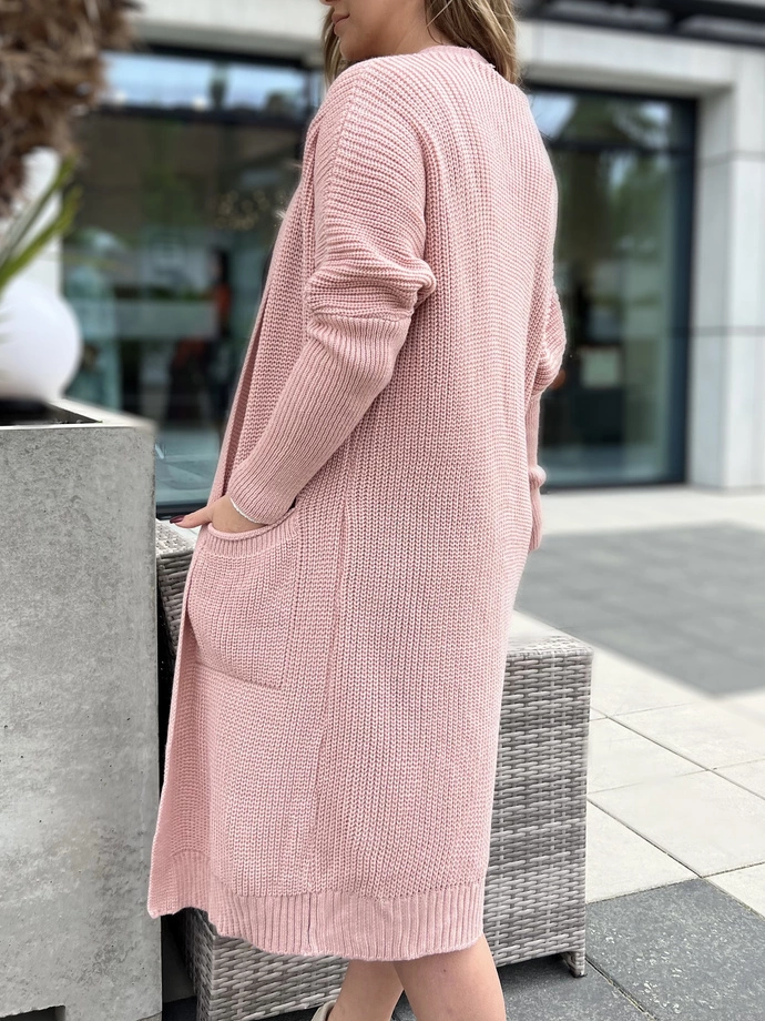 Sweter damski ELR027- koralowy