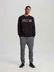 Bluza męska bez kaptura TECHS 1575B - czarna