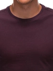 Longsleeve bez nadruku EM-LSBL-0103 - burgundowy