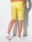 Krótkie spodenki męskie chino 341W - jasnożółte