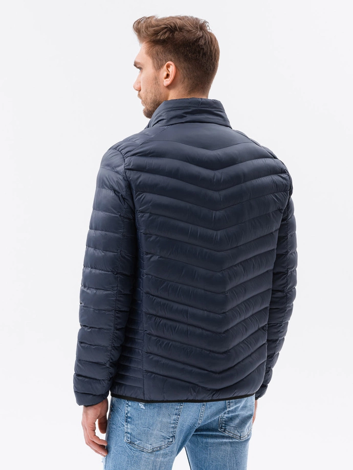 Kurtka męska wiosenna pikowana C372 - czarna