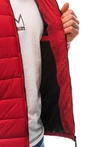 Kurtka męska przejściowa pikowana C632  - czerwona
