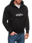 Bluza męska z kapturem 1698B - czarna