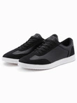 Męskie buty sneakersy  – czarne V-2 OM-FOCS-0104