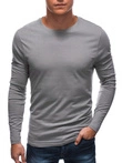 Longsleeve męski bez nadruku EM-LSBL-0103 - szary