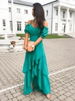 Sukienka maxi CARLA DLR146 - turkusowa