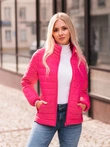 Kurtka damska przejściowa 008CLR - ciemnoróżowa