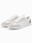 Męskie buty sneakersy  – białe V3 OM-FOCS-0104