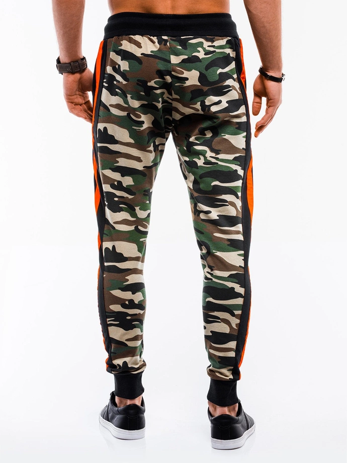 Spodnie męskie dresowe 715P - zielone