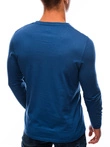 Longsleeve męski bez nadruku 59L - niebieski