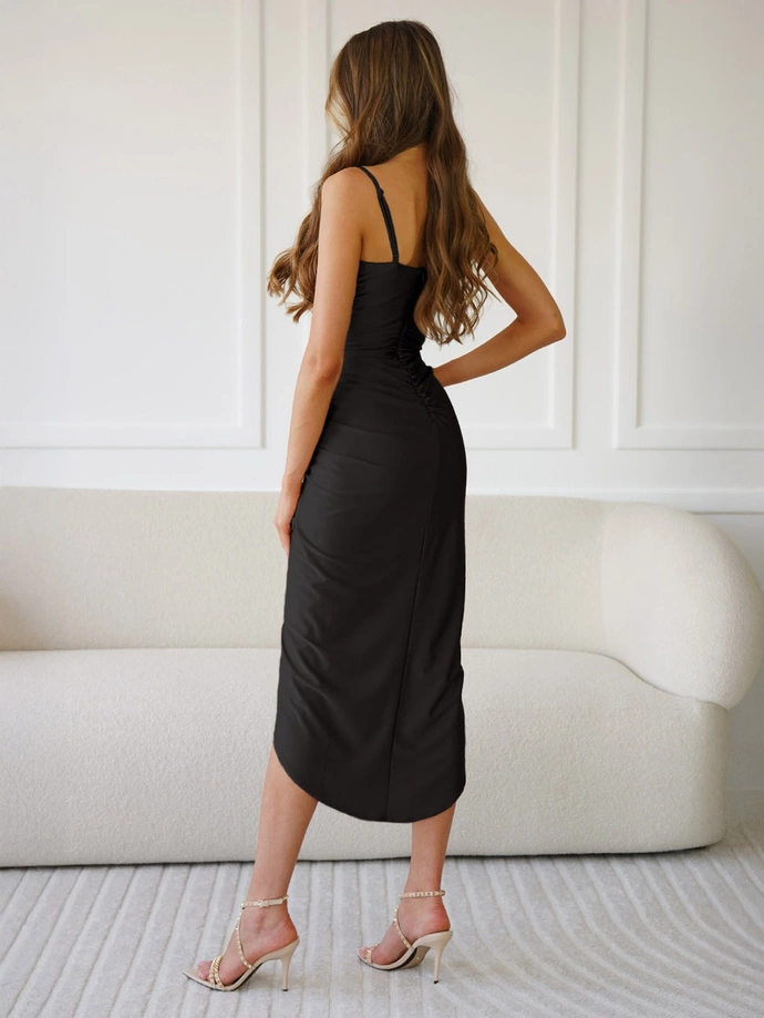 Sukienka midi KENDALL DLR152 - czarna