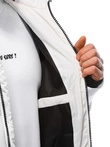 Kurtka męska zimowa pikowana - biała V5 EM-JAHP-0101