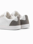 Męskie buty sneakersy  – białe V3 OM-FOCS-0104