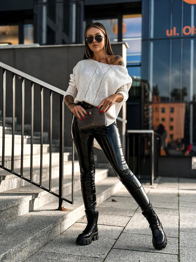 Sweter damski 024ELR - ecru