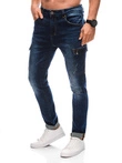 Spodnie męskie cargo 1408P - jeansowe