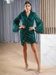 Sukienka mini FREYA DLR137- zielony