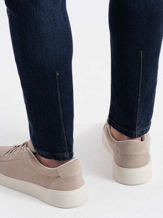 Spodnie męskie jeansowe joggery 907P - czarne