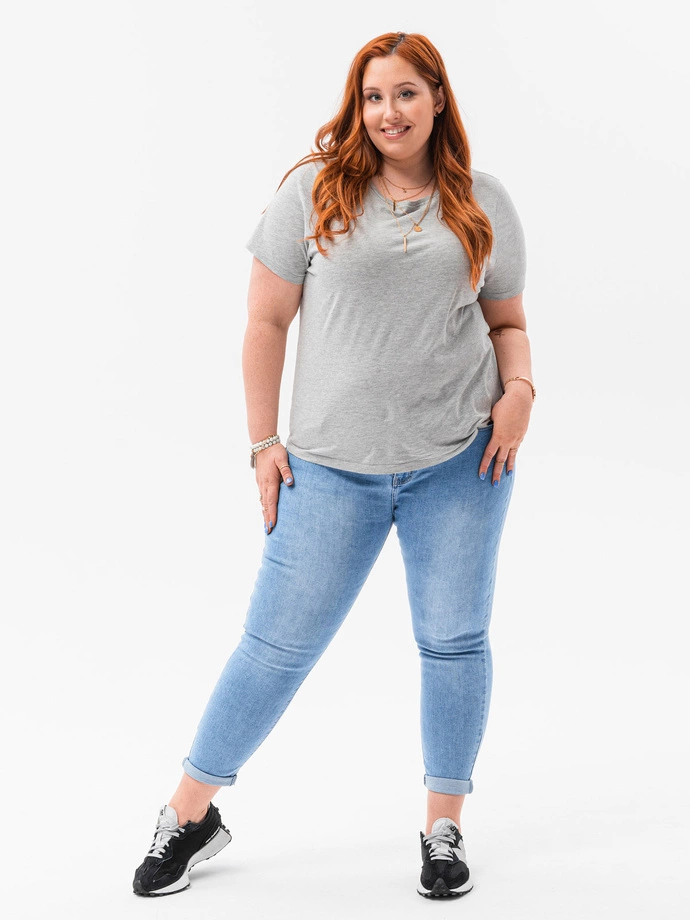 Spodnie damskie jeansowe Plus Size 134PLR - niebieskie