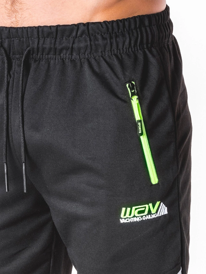 Spodnie męskie dresowe 702P - grafitowe