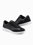 Męskie buty sneakersy  – czarne V-2 OM-FOCS-0104