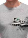 T-shirt męski z nadrukiem 1838S - szary