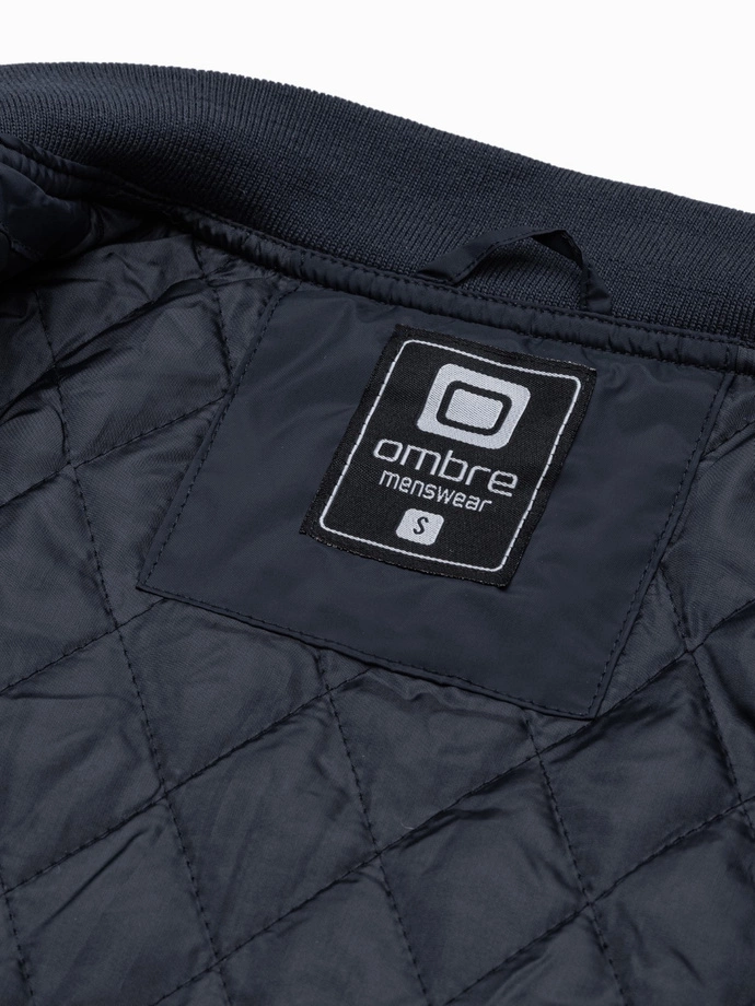 Kurtka męska bomberka 538C - granatowa V19