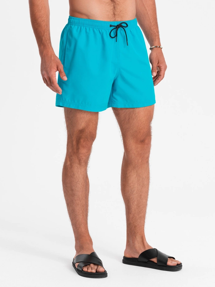 Krótkie spodenki męskie kąpielowe 526W – turkusowe