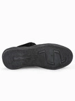 Buty męskie sneakersy wysokie - czarne V3 T380