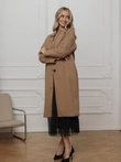 Płaszcz damski CLR036 - camel