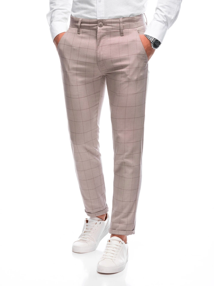 Spodnie męskie chino 1472P - szare