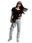 Modna bluzka damska LLR022 - czarna