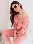 Bluza damska bez kaptura 014TLR - różowa