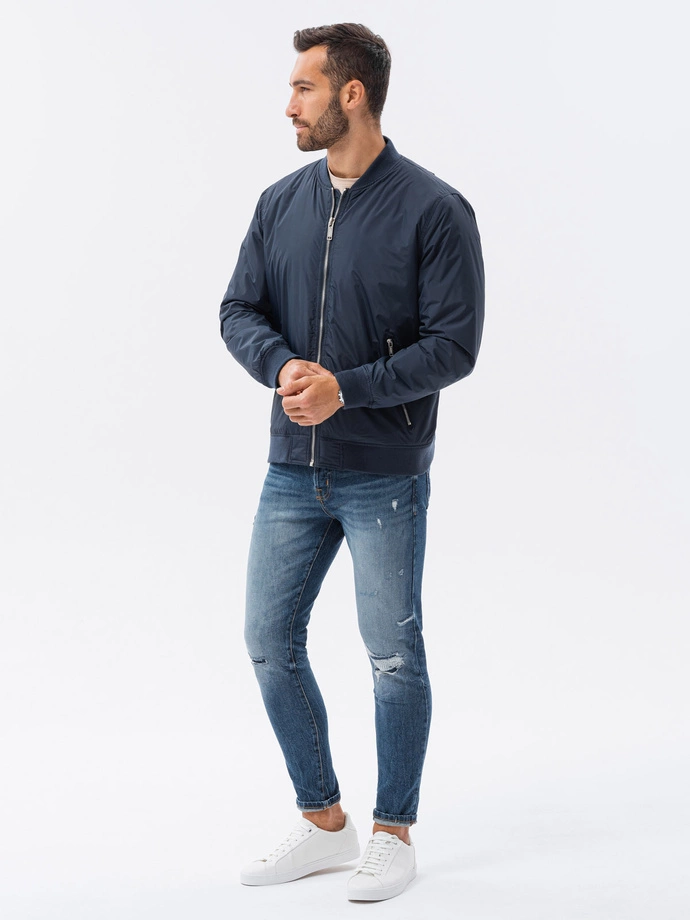 Kurtka męska bomberka 538C - granatowa V19