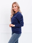 Bluza damska bez kaptura 001TLR - ciemnoniebieska