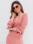 Bluza damska bez kaptura 014TLR - różowa