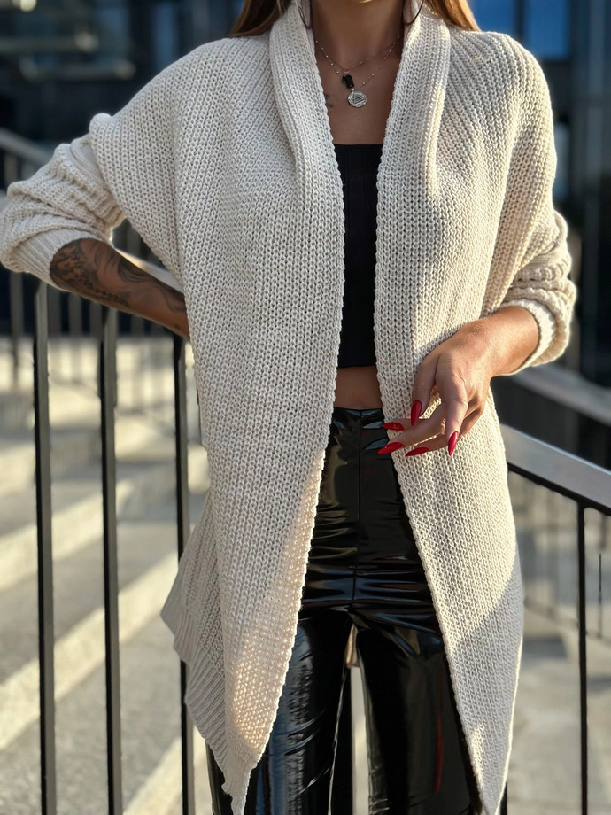 Sweter damski 022ELR - beżowy