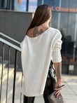 Sweter damski 024ELR - ecru