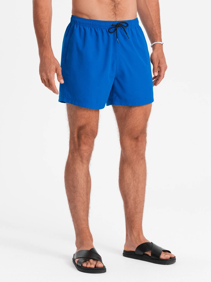 Krótkie spodenki męskie kąpielowe 526W – niebieskie