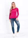 Bluzka damska longsleeve 017LLR - różowa