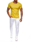 T-shirt męski basic 970S - żółty