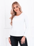 Bluzka damska longsleeve 017LLR - biała