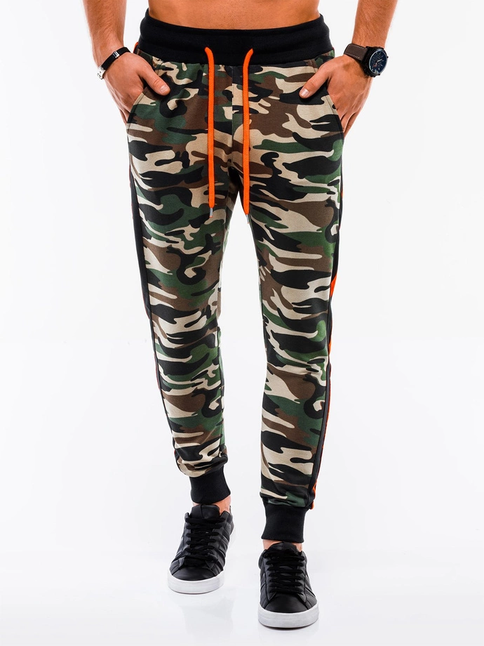 Spodnie męskie dresowe 715P - zielone