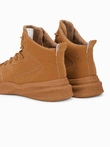Buty męskie sneakersy wysokie - camel V2 T380