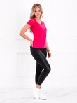 T-shirt damski basic 002SLR - różowy