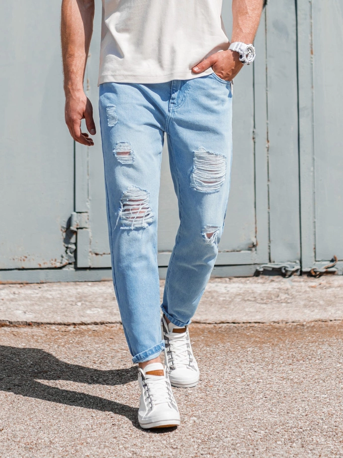 Spodnie męskie jeansowe - czarne P1028