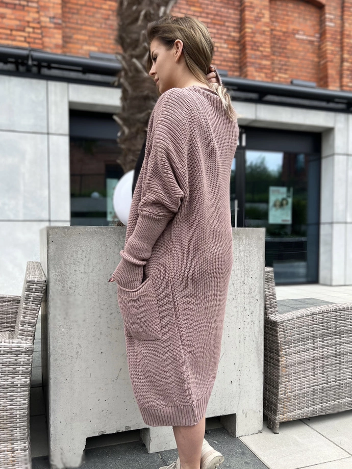 Sweter damski ELR027- różowy