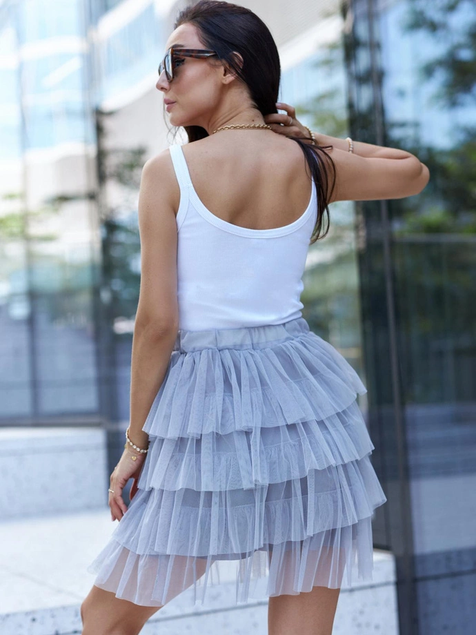 Spódnica damska GLR017 - szara