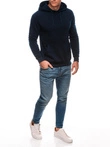Bluza męska z kapturem 1691B - granatowa