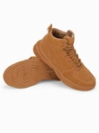 Buty męskie sneakersy wysokie - camel V2 T380