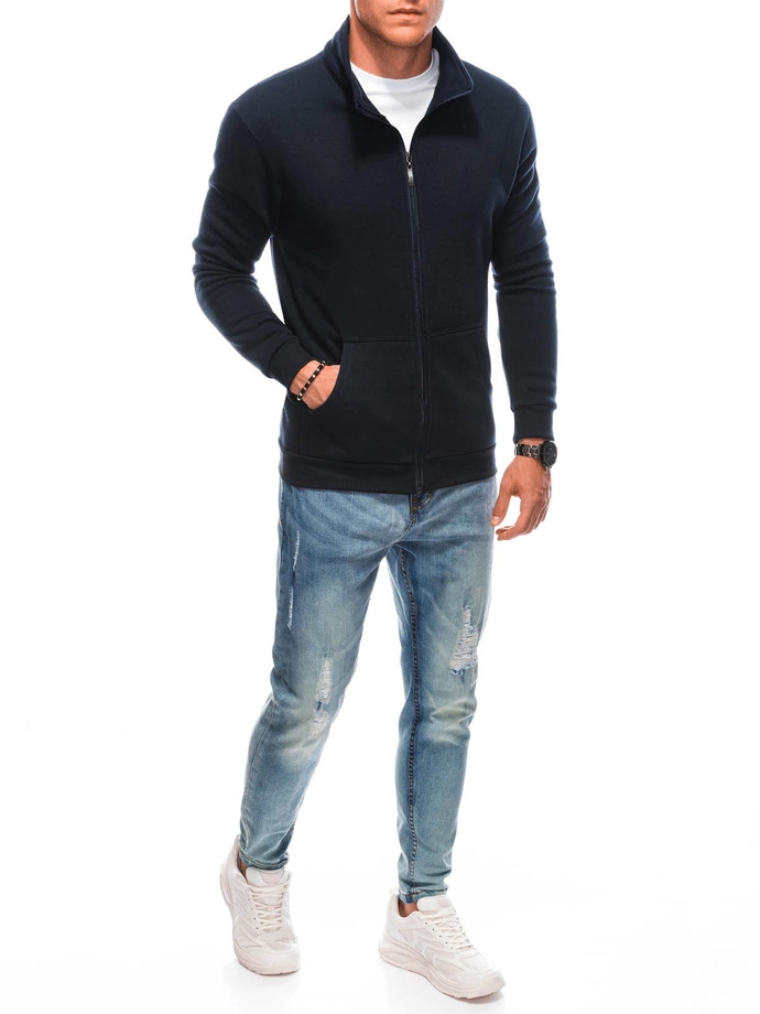 Bluza męska bez kaptura 1605B - granatowa